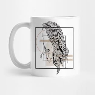 Girl with Rope hairstyle version 4 Mug